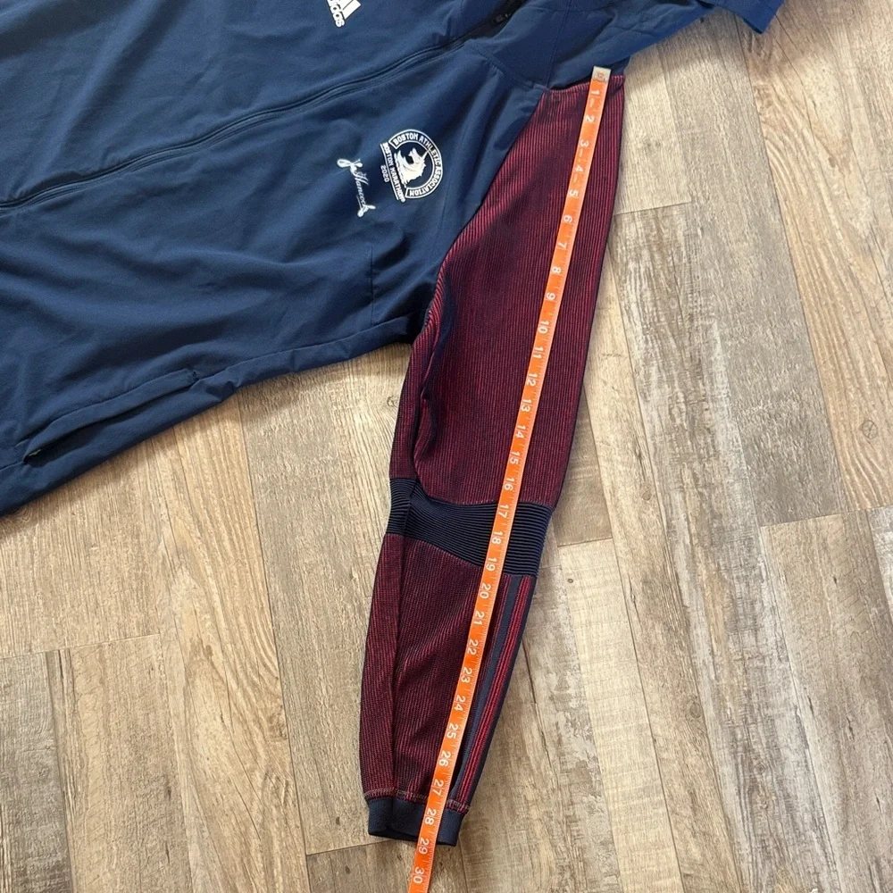 Adidas Blue and Maroon Hooded Jacket size L